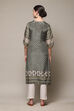 Ivory Viscose A Line Kurta image number 4
