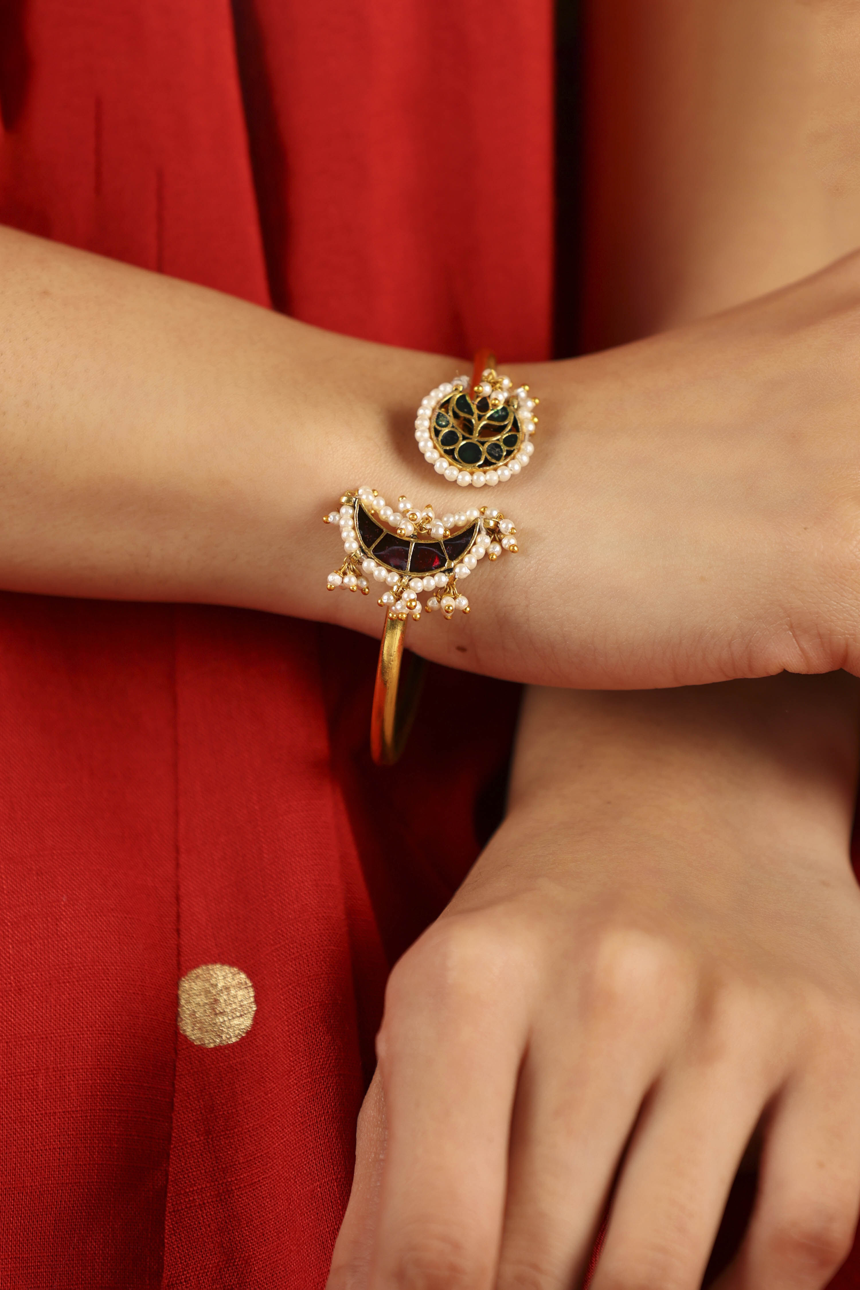 Red Brass Bracelet image number 3