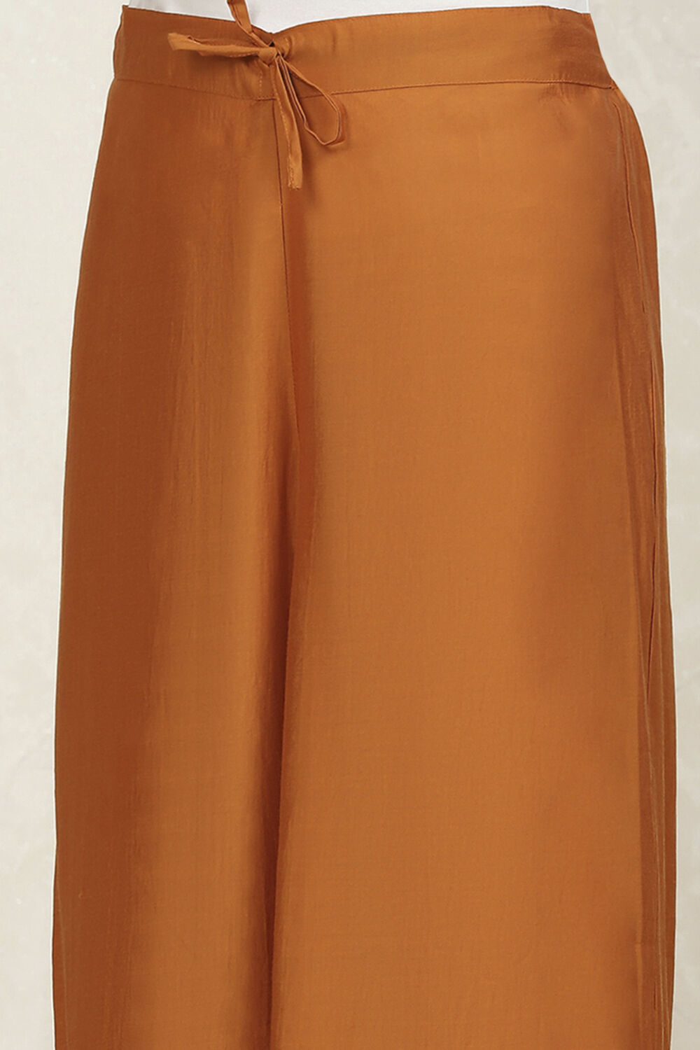Orange Cotton Printed Embroidered Unstitched Suit Set image number 3