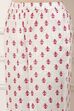 Pink and White Cotton Printed Straight Kurta Set image number 2