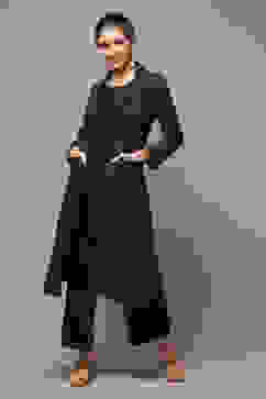 Indigo Cotton Blend Straight 3 Piece Set image number 0