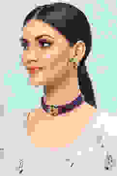 Multicolour Alloy Necklace Set image number 3