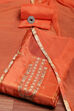 Lime Viscose Blend Embroidered Unstitched Suit Set image number 0