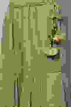 Moss Green Nylon Straight Suit set image number 2