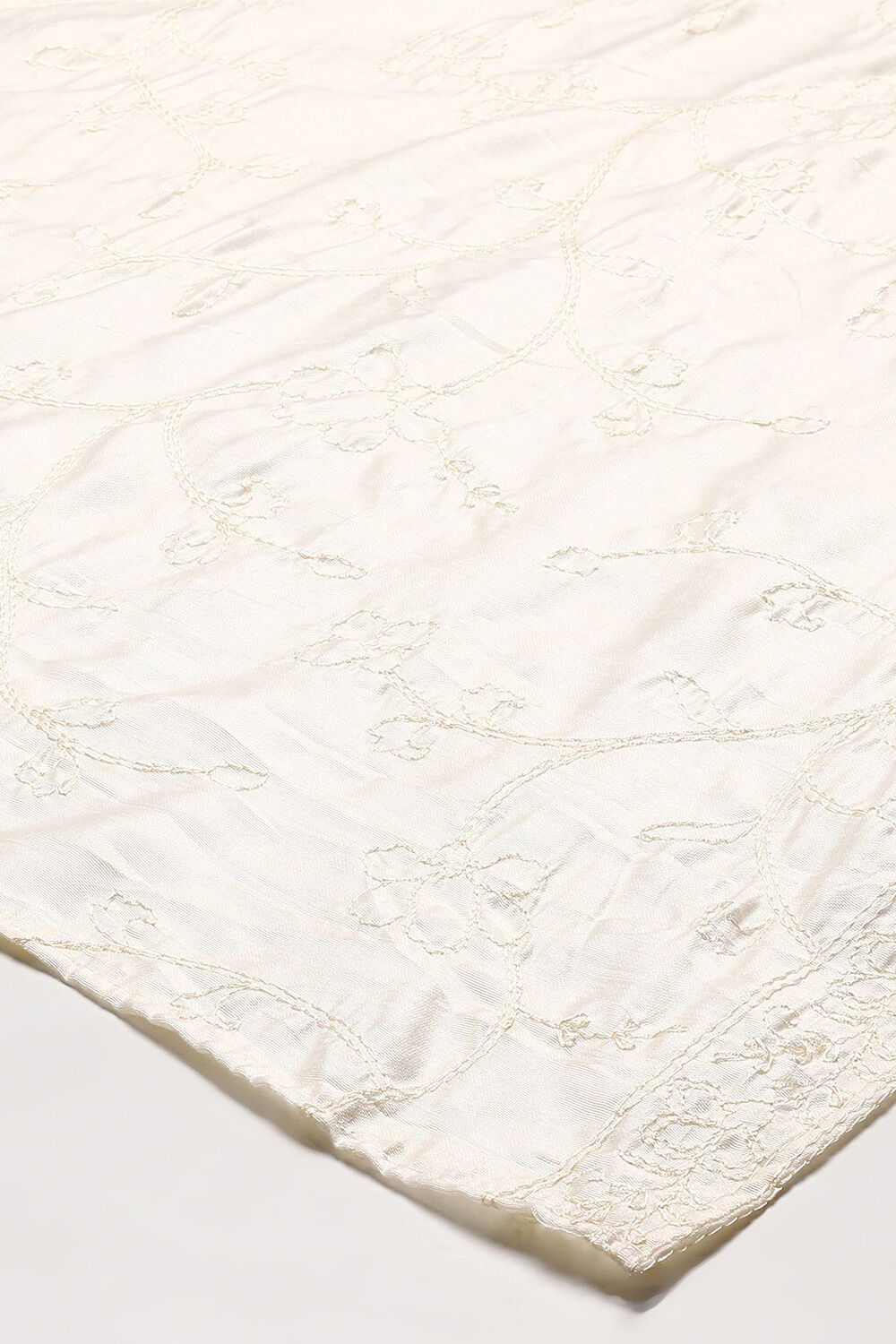 Off-white Threadwork Dupatta image number 1