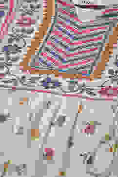 Ecru LIVA Tiered Printed Dress image number 5