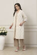 Off White Cotton Regular Fusion Set image number 3