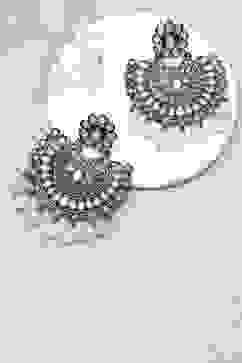 Pink Pearl Oxidised Chandbalis image number 0