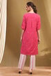 Orange Cotton Printed Straight Suit Set image number 4