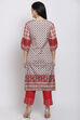 Ivory Viscose A Line Kurta image number 5