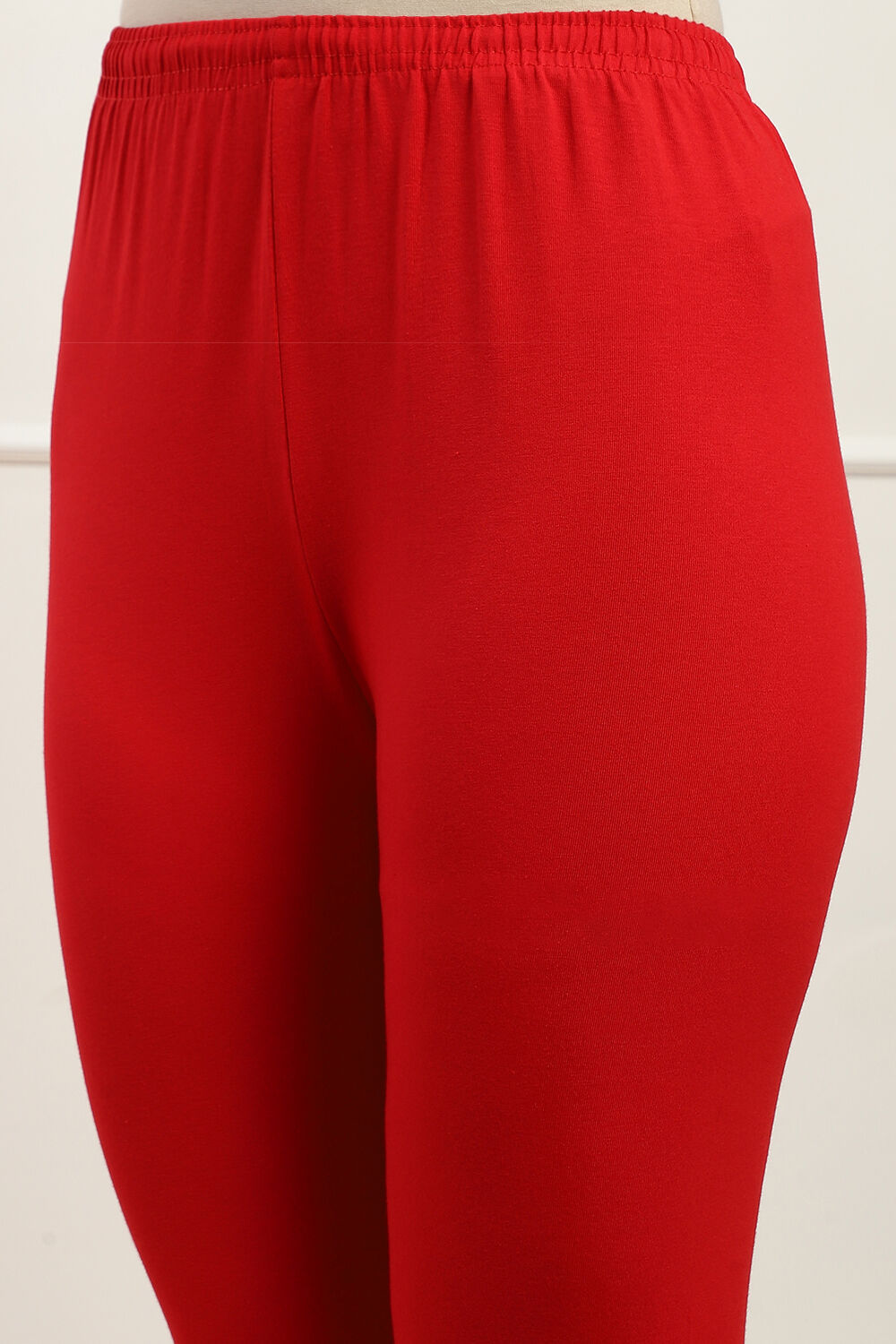 Camel Cotton Blend Solid Churidar image number 1