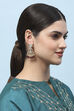 Red Stone Embellished Earrings image number 1