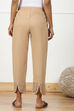 White Cotton Regular Solid Pants image number 5