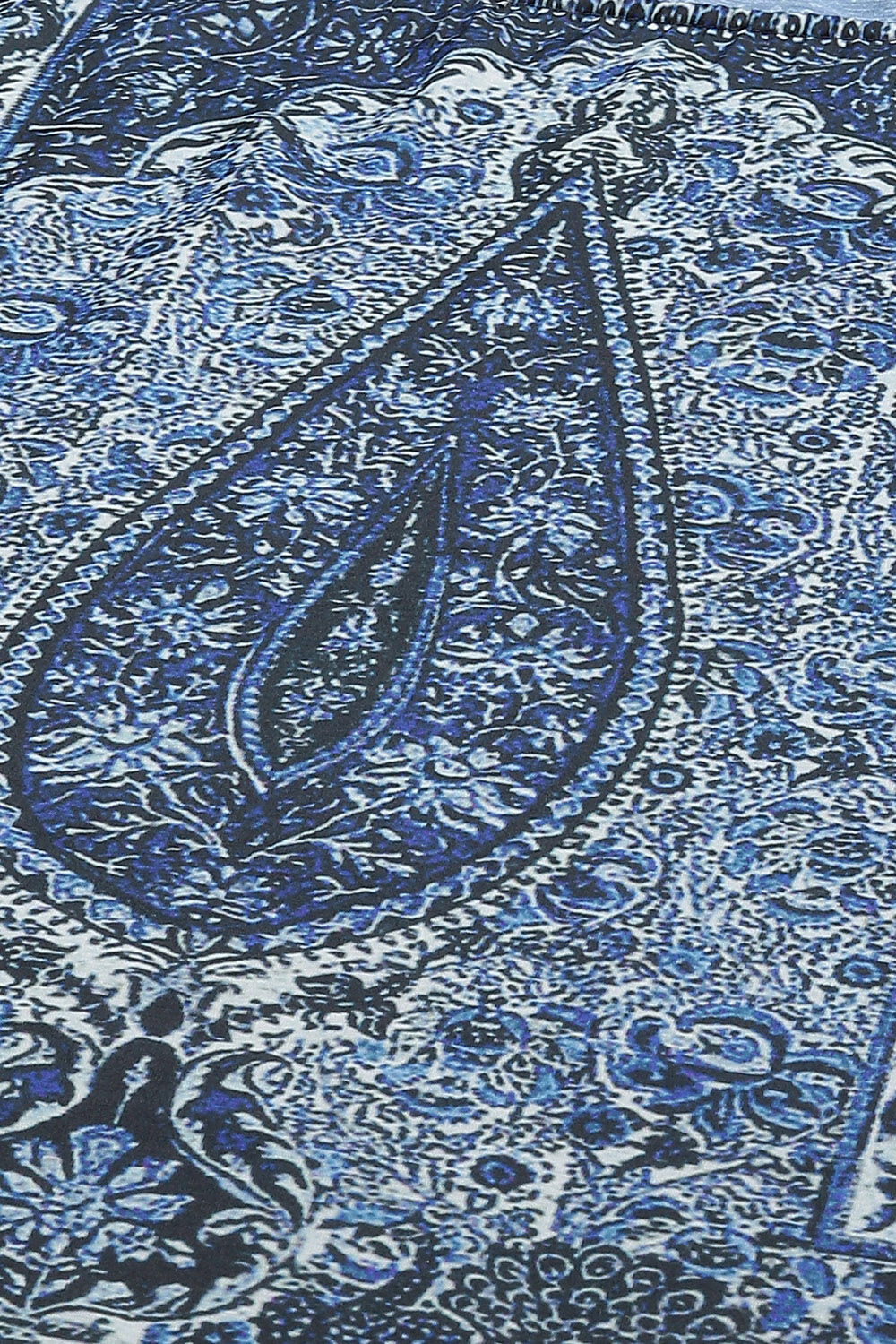 Indigo Art Silk Kaftan Set image number 1