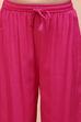 Pink Cotton Printed Straight Kurta Pants Set image number 2