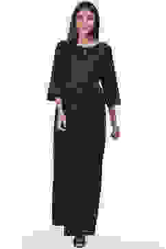 Black Rayon Fusion Dress image number 0