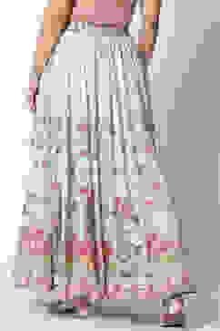 Green Art Silk Skirts image number 3