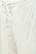 Aqua Blue and White Cotton Straight Suit Set image number 3