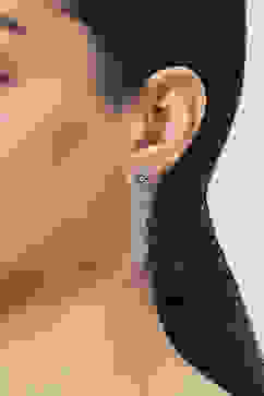 Pink Brass Earrings image number 1