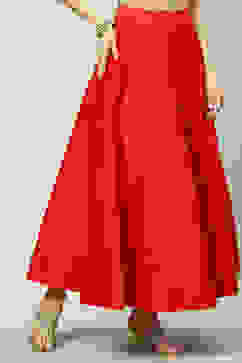 Red Art Silk Skirt image number 3