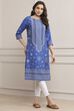 Deep Fuchsia Rayon Straight Printed Kurta image number 0