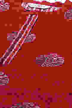 Red & Indigo Rayon Straight Kurta Palazzo Suit Set image number 1