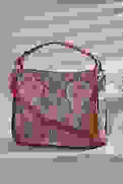 Tan PU Hobo Bag image number 0