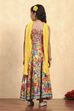 Light Pink Viscose Rayon Flared Printed Lehenga Set image number 4