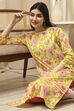 Pink Cotton Straight Printed Kurta image number 0