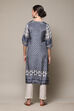 Ivory Viscose A Line Kurta image number 4