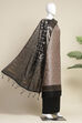 Wine Poly Silk Banarasi Unstitched Suit Set image number 4