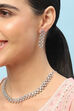 White Brass Necklace Set image number 1
