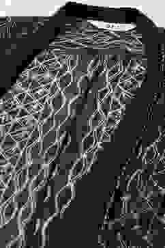 Carbon Black LIVA Straight Printed Suit Set image number 1