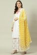 White Viscose Straight Kurta Sharara Suit Set image number 0