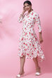 Mango Yellow Rayon Flared Printed Dress image number 3