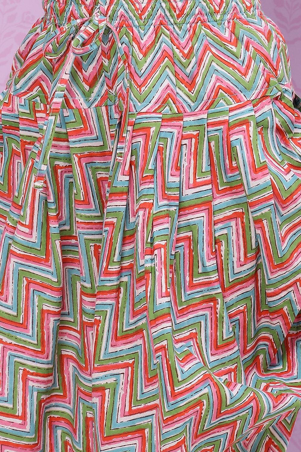 Turquoise Cotton Short Kurti image number 2