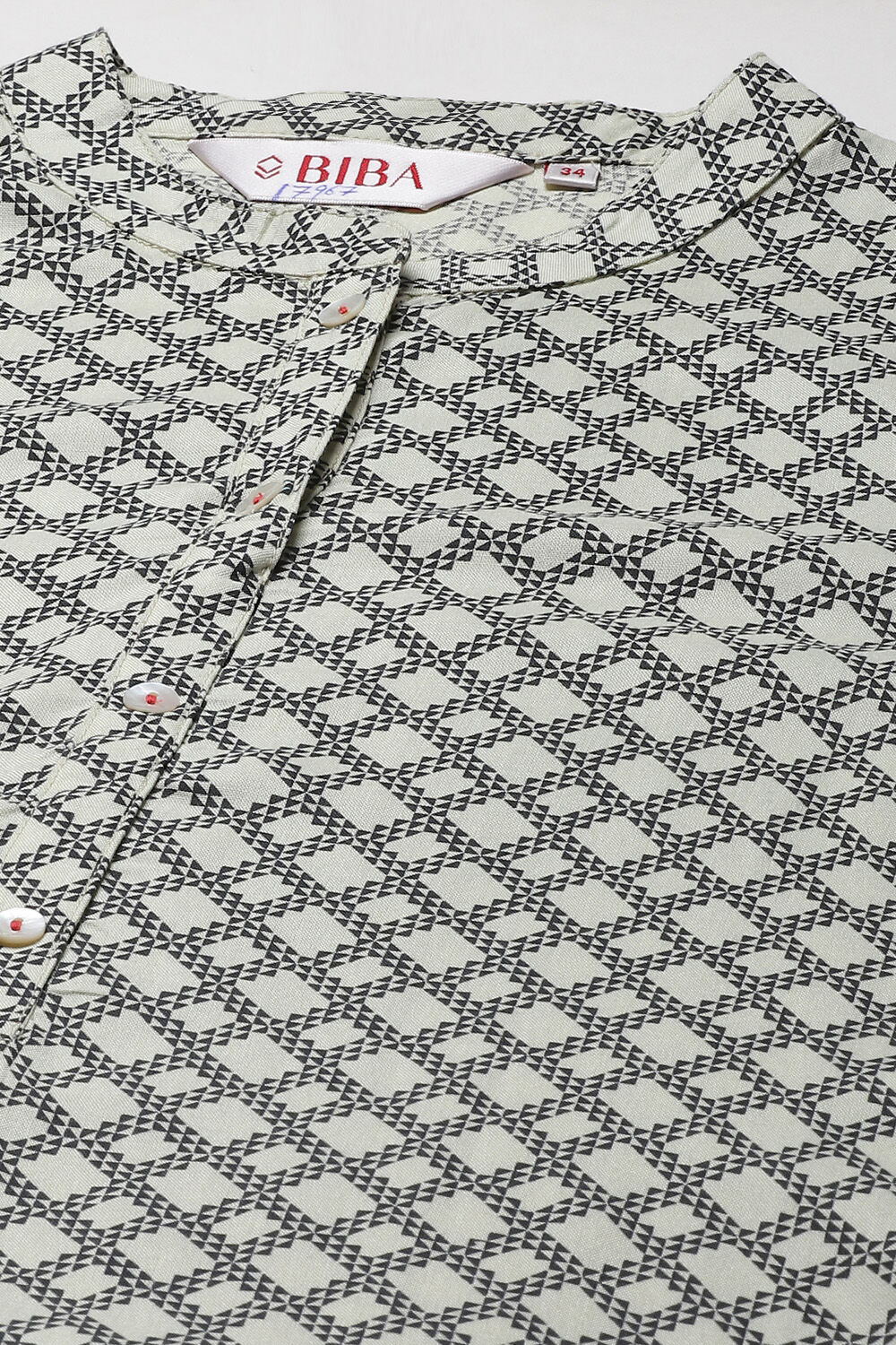 Blue Rayon A-Line Kurta image number 1