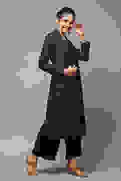 Indigo Cotton Blend Straight 3 Piece Set image number 4