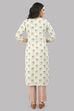 Blue Cotton Screen Print Unstitched Suit Set image number 4