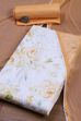 Ochre Cotton Rajasthani Print Unstitched Suit Set image number 0
