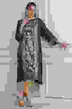 Indigo Viscose Rayon A-Line Kurta Pants Set image number 0