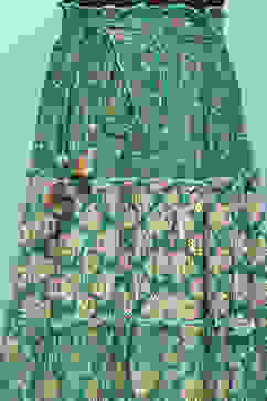 Green Rayon Printed Short Skirt image number 1