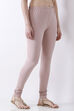 Pink Cotton Lycra Churidar image number 3