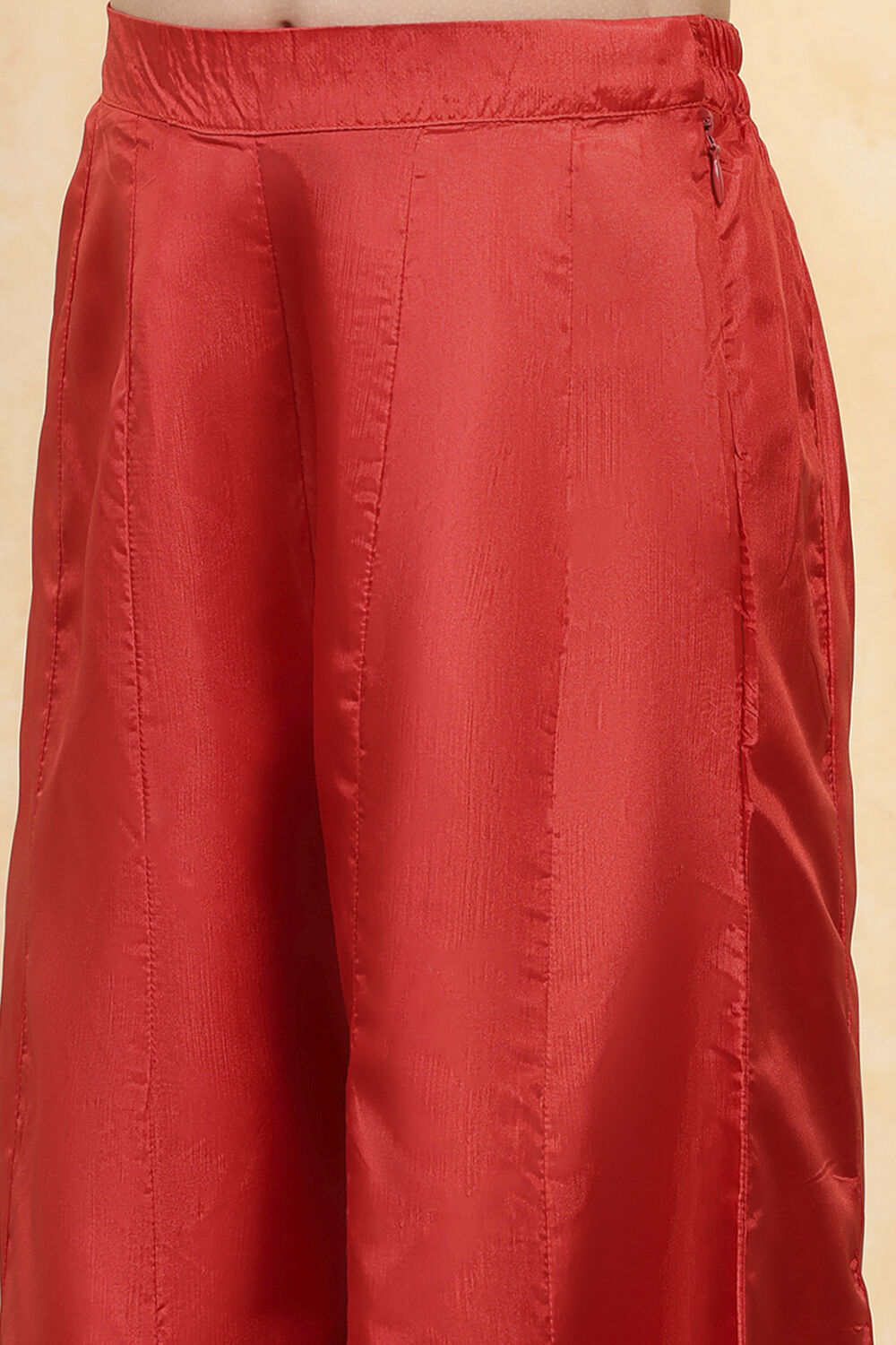 Pink Brocade Yarndyed Fitted 3 Piece Set image number 2