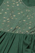 Green Straight Cotton Fusion Wear Dress image number 1