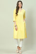 Blue Cotton Solid Kurti image number 3