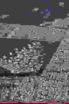 Navy LIVA Straight Kurta Salwar Kurta Salwar Suit Set image number 5