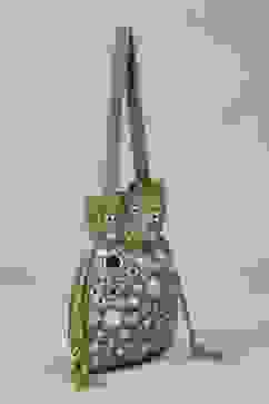 Gold Fabric Potli Bag image number 3