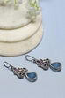 Blue Pink Stone Earrings image number 1