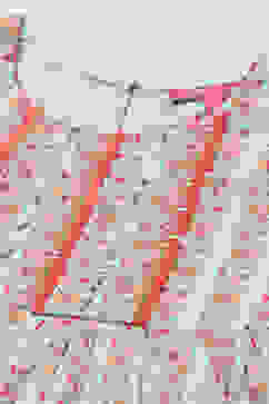 Aqua and Coral Cotton Sharara Set image number 1